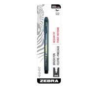 Zebra Pen Zensations - Penna con punta a pennello, punta a pennello media, inchiostro nero resistente all’acqua, confezione da 1 pezzo