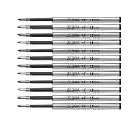 Zebra Penna a sfera con ricarica F per F-301, F-701, Expandz & Spiral, confezione da 12, colore: Nero