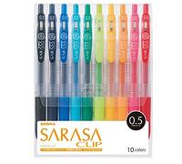 ZEBRA Penna a sfera gel Sarasa clip 0.5 10 colori JJ15-10CA