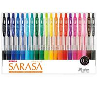Zebra Penna gel Sarasa con clip 0.5 JJ15, 20 pz. in colori diversi