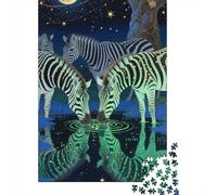Zebra Puzzle 1000 Pezzi Adulti, Allenamento Mentale, Attività Collettiva, Oggetto Decorativo, Idea Regalo Originale 1000pcs (75x50cm)