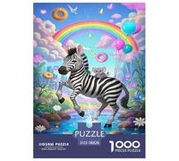 Zebra Puzzle Impossibili 1000 Pezzi Decorazione Per La Casa. Giochi Rilassamento E Intelligence Per Adulti E Ragazzi Da 14 Anni 38x26cm/1000pcs
