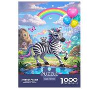 Zebra Puzzle Impossibili 1000 Pezzi Decorazione Per La Casa. Giochi Rilassamento E Intelligence Per Adulti E Bambini Da 12 Anni 70x50cm/1000pcs