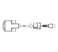 Zebra QLn Serial cable PC-DB9 Cavo Digitale/dati 3 m RS-232 9-pole P1031365-053