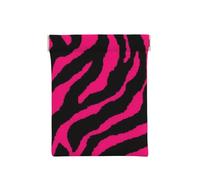 Zebra rosa nera, Spremere il portafoglio superiore da donna Borsa portaoggetti Piccola portamonete Portamonete
