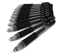 Zebra Sarasa - 0.7mm Retraibile Gel Inchiostro Penna a Sfera - Set Di 12 - Nero
