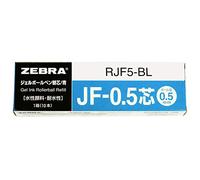 Zebra Sarasa B-RJF5-BL - Ricariche per penna a sfera gel, mina JF-0.5, blu, 10 pezzi