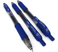 Zebra Sarasa - Set di 12 penne a sfera con inchiostro gel, da 0,7 mm, retrattili, colore blu