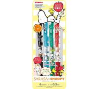 ZEBRA SARASA x SNOOPY Clip 0,5 Gel penna a sfera set di 4 colori dal Giappone