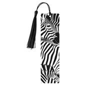 Zebra - Set di segnalibri da donna, 5 pezzi, in legno, per libri e studio, accessori per la lettura