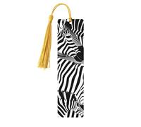 Zebra - Set di segnalibri da donna, 5 pezzi, in legno, per libri e studio, accessori per la lettura