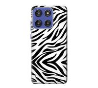 Zebra Skin Texture Graphic Printed Case Cover Custodia per Motorola Moto G Stylus 5G (2025), Edge 60 Stylus