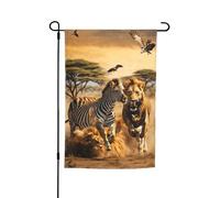 Zebra, stampa animalier, 30,5 x 45,7 cm, per tutte le stagioni, bandiere per esterni, decorazione per cortile, patio