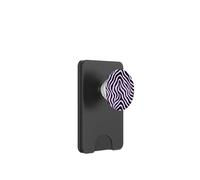 Zebra Stripes Accessories Black with Lavender Aesthetic PopSockets PopWallet per MagSafe