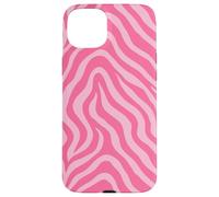 Zebra Stripes Accessories Monochromatic Pink Aesthetic Custodia per iPhone 15 Plus