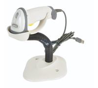 Zebra LS2208 SCANNER, WHITE, USB CABLE, STAND