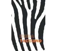 ZEBRA TACCUINO. Regalo utile ed elegante con design in stile zebra. Quaderno con stampa animalier zebrata.