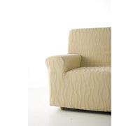 Zebra Textil Andromeda Copridivano Elasticizzato, Tessuto, Avorio, 1 Posto