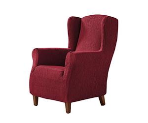 Zebra Textil Betina Copripoltrona con Orecchie Elasticizzate, Tela, Viola, Ohrensessel