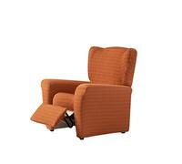 Zebra Textil Vega Copripoltrona Elasticizzata, Tessuto, Arancione, Poltrona Relax