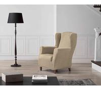 Zebra Textil Vega Copripoltrona Elasticizzate, Tessuto, Avorio, Poltrona con Orecchie