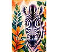 Zebra - The Beauty of Being Different: Wildlife Notebook Collection - Inspirational Lined Journal Notebook, Paperback, 116 Pages, (6 in x 9 in)
