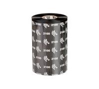 ZEBRA Thermotransferbänder, Zebra, 2100, Wachs, 60mm, 450m, Außen, Schwarz, 02100BK06045