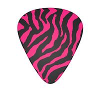 Zebra Tiger Leopard Pink Plettri per chitarra classica Triangolo basso acustico ed elettrico Plettri per chitarra per chitarristi 12 pezzi