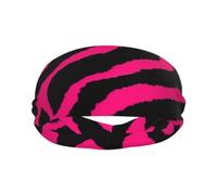 Zebra Tiger Leopard rosa Print Fasce sportive e fasce per il sudore per uomini e donne per yoga, corsa, ciclismo, basket.