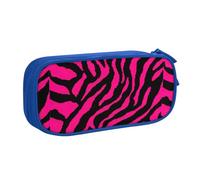 Zebra, tigre leopardata, rosa, borsa per cancelleria, leggera, per scuola, università, ufficio, viaggi, ragazzi, ragazze e adulti, Blu, Taglia unica, Set di zaini per la scuola