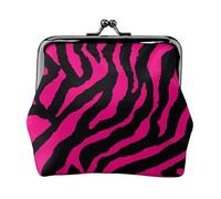 Zebra, tigre, leopardo, rosa, piccoli portafogli da donna, portamonete da donna, piccolo portafoglio da donna, piccola borsa per il trucco, Nero , Taglia unica, Organizer per borse