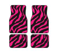 Zebra, tigre, leopardo, rosa, set di 4 tappetini per auto, camion, SUV, furgoni, impermeabili, antiscivolo
