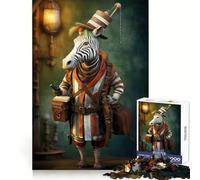 Zebra Traveler Art Puzzle per adolescenti da 1000 pezzi, ideale per ricordare, rilassare e divertirsi, con bordi precisi, perfetto per il compleanno (38x26cm)