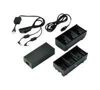 Zebra Two 3 slot batt chargers w/PSU and Y CBL Cavo SAC-MPP-6BCHUS1-01
