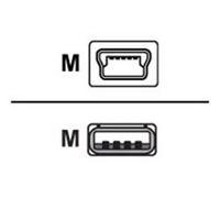 Zebra Cavo USB 2.0 miniUSB – USB A a Mini-USB B Maschio/Maschio