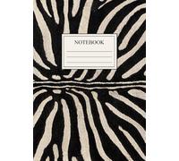 Zebra Wild Notebook: A5 Paperback Lined Notebook with Safari Style Zebra Print Cover, 100 Lined Pages for Notes and Journaling