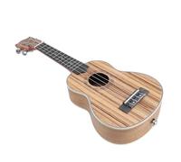 Zebra Wood Soprano Ukulele Kit 21in con Custodia, Sintonizzatore, Cinturino, Scelte per Bambini per Bambini per Bambini