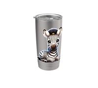 Zebra x Simpatica piccola Zebra Bicchiere termico in acciaio inox doppia parete