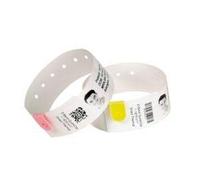Zebra Z-Band Direct, Adult, White Adhesive Closure, 10006998K, 35-10006995K (Adhesive Closure Contains 6 cartridges with 200 Wristbands per Cartridge)