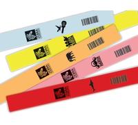 Zebra Z-Band Fun Wristband Wristband for HC100 Printer rosa 10012713-5K