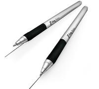 Zebra Z-Grip Classico Stilo a Sfera Penna Argento Barile Black Ink Confezione 2