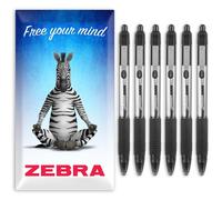 Zebra Z-Grip Liscio Retraibile a Sfera Penna - 1.0mm Nib - Vari Colore