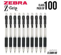 Zebra Z-Grip Matita Meccanica Retrattile Ricaricabile, 0.5mm HB 100 CLASS PACK