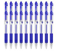 Zebra Z-Grip - Penna a sfera retrattile, confezione da 20, colore: Blu