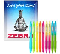 Zebra Z-Grip Smooth Penna A Sfera Retrattile Nib 1.0mm Vari Colori