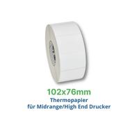 Zebra Z-Perform 1000D, Rotolo etichette, Carta termosensibile, 102x76mm