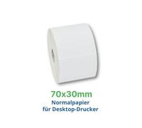 Zebra Z-Perform 1000T, 70 x 30mm Bianco
