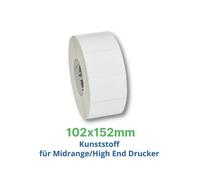 Zebra Z-Ultimate 3000T, Rotolo etichette, materiale sintetico, 102x152mm