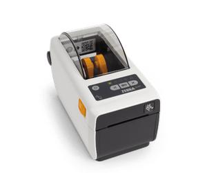 Zebra ZD411-HC, 8 punti /mm (203dpi), RTC, USB, USB Host, BT (BLE), Ethernet, EPLII, ZPLII, Kit (USB), bianco