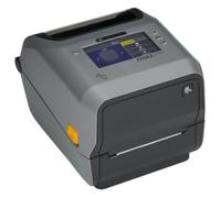 Zebra ZD621d, 12 punti /mm (300dpi), Cutter, linerless, RTC, USB, USB Host, RS232, BT, Ethernet, WLAN, grigio